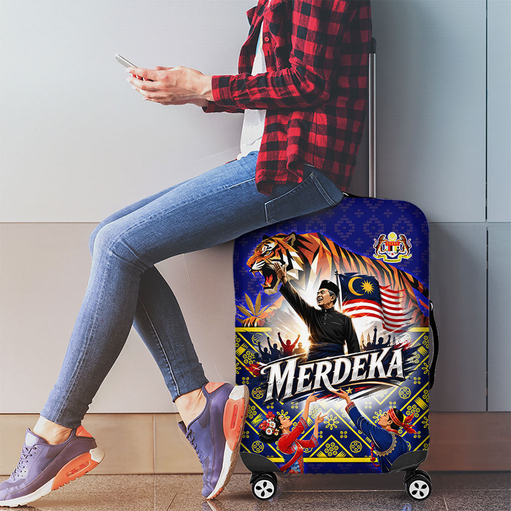 Malaysia Merdeka Independence Day Luggage Cover Patriotic Flag Crescent Moon Star Cultural
