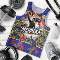 Malaysia Merdeka Independence Day Men Tank Top Patriotic Flag Crescent Moon Star Cultural