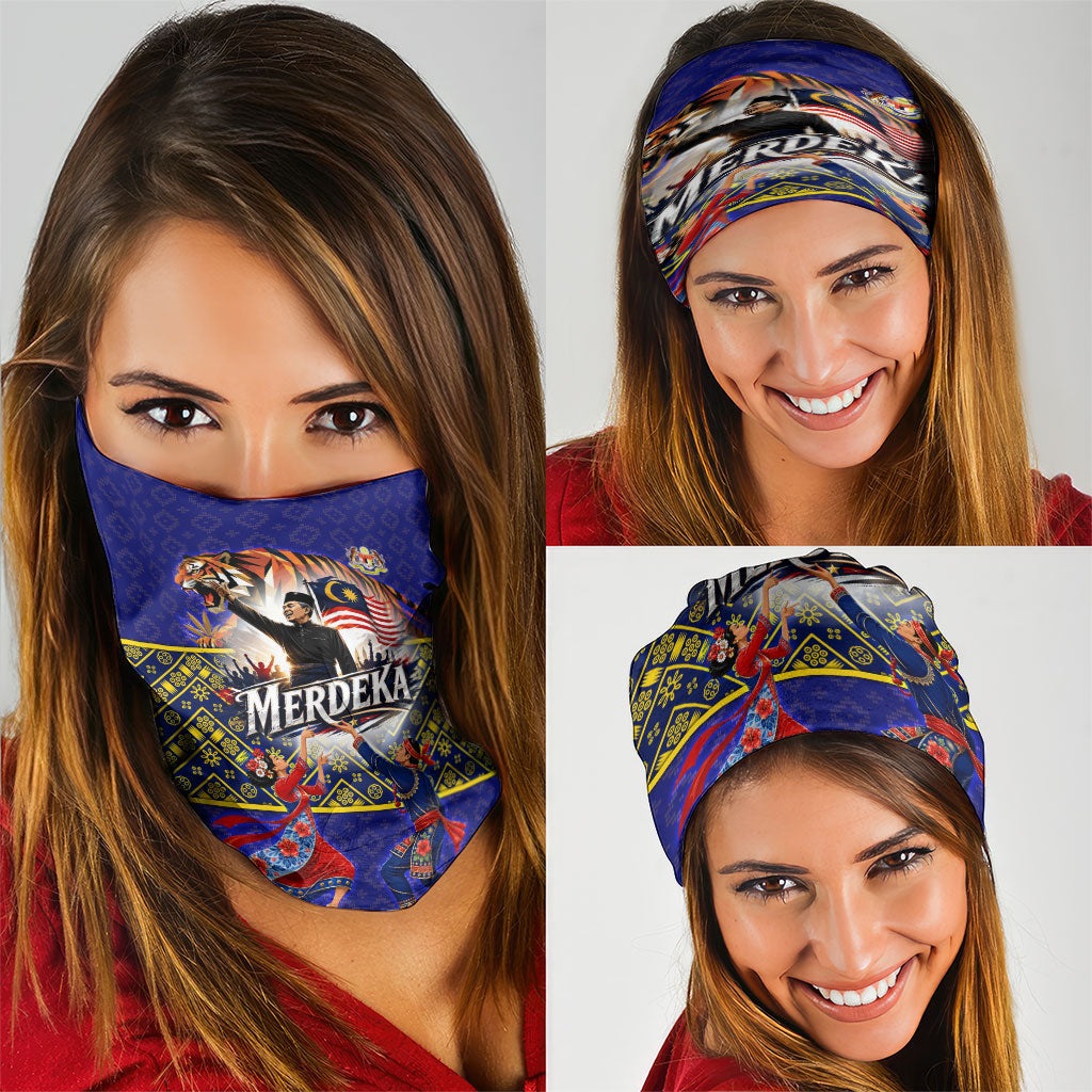 Malaysia Merdeka Independence Day Neck Gaiter Patriotic Flag Crescent Moon Star Cultural