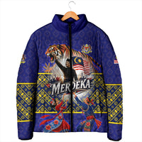 Malaysia Merdeka Independence Day Padded Jacket Patriotic Flag Crescent Moon Star Cultural