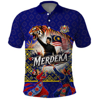 Malaysia Merdeka Independence Day Polo Shirt Patriotic Flag Crescent Moon Star Cultural