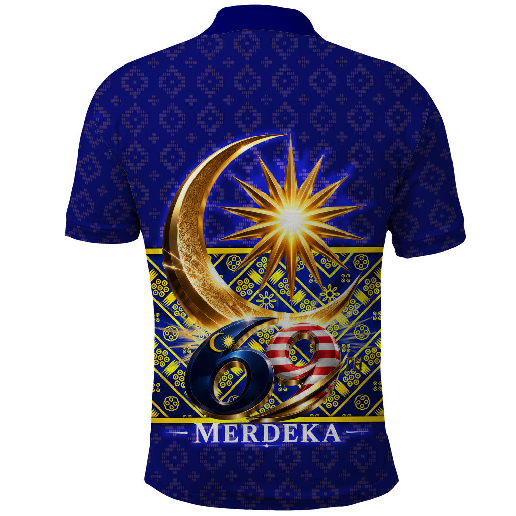 Malaysia Merdeka Independence Day Polo Shirt Patriotic Flag Crescent Moon Star Cultural
