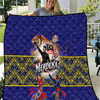 Malaysia Merdeka Independence Day Quilt Patriotic Flag Crescent Moon Star Cultural