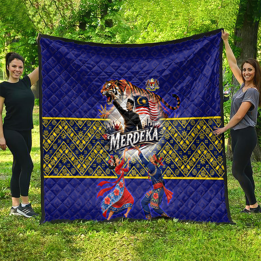 Malaysia Merdeka Independence Day Quilt Patriotic Flag Crescent Moon Star Cultural