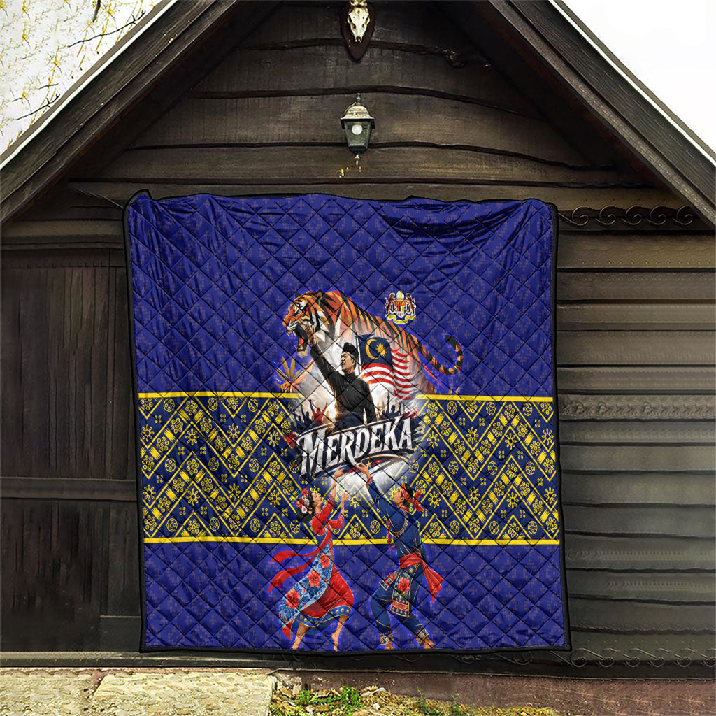 Malaysia Merdeka Independence Day Quilt Patriotic Flag Crescent Moon Star Cultural