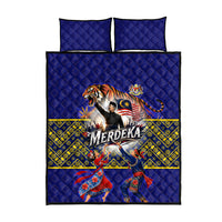 Malaysia Merdeka Independence Day Quilt Bed Set Patriotic Flag Crescent Moon Star Cultural