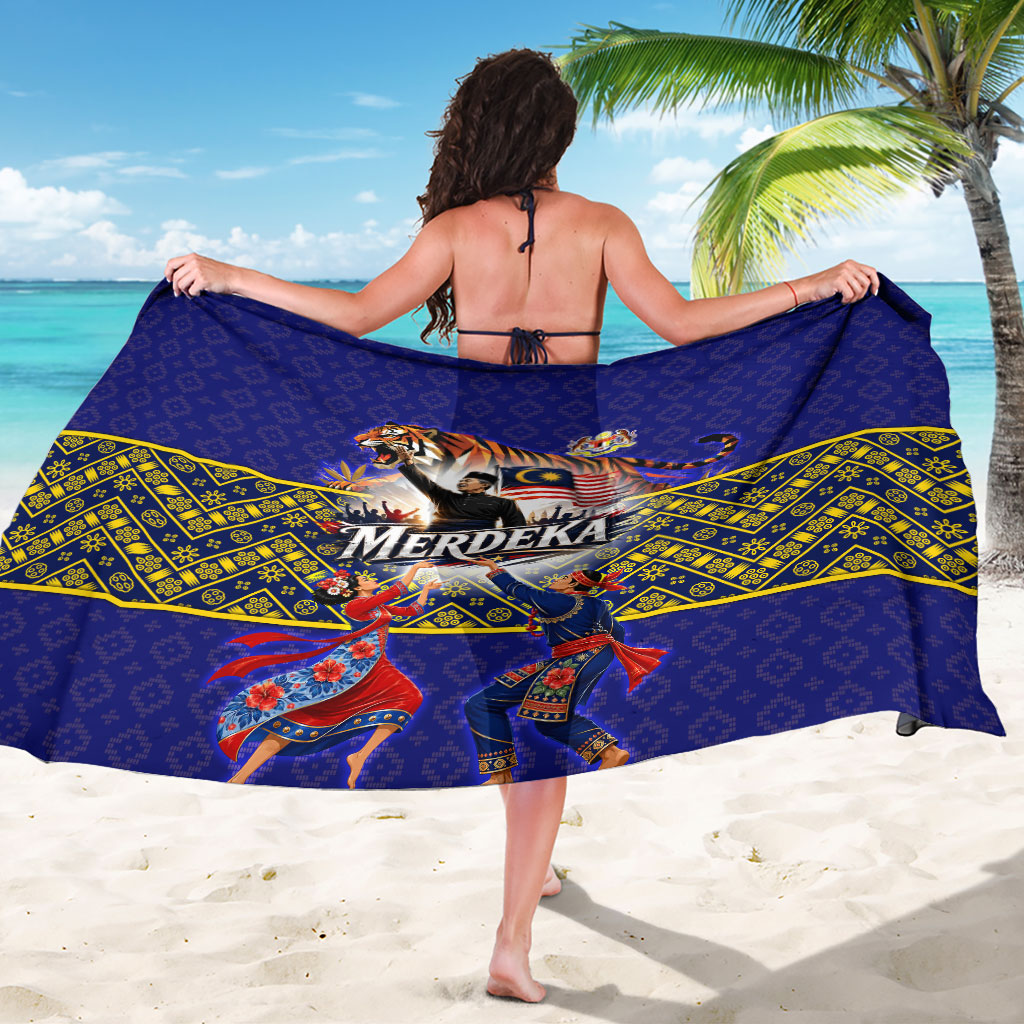 Malaysia Merdeka Independence Day Sarong Patriotic Flag Crescent Moon Star Cultural