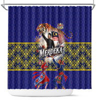 Malaysia Merdeka Independence Day Shower Curtain Patriotic Flag Crescent Moon Star Cultural