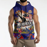 Malaysia Merdeka Independence Day Sleeveless Hoodie Patriotic Flag Crescent Moon Star Cultural