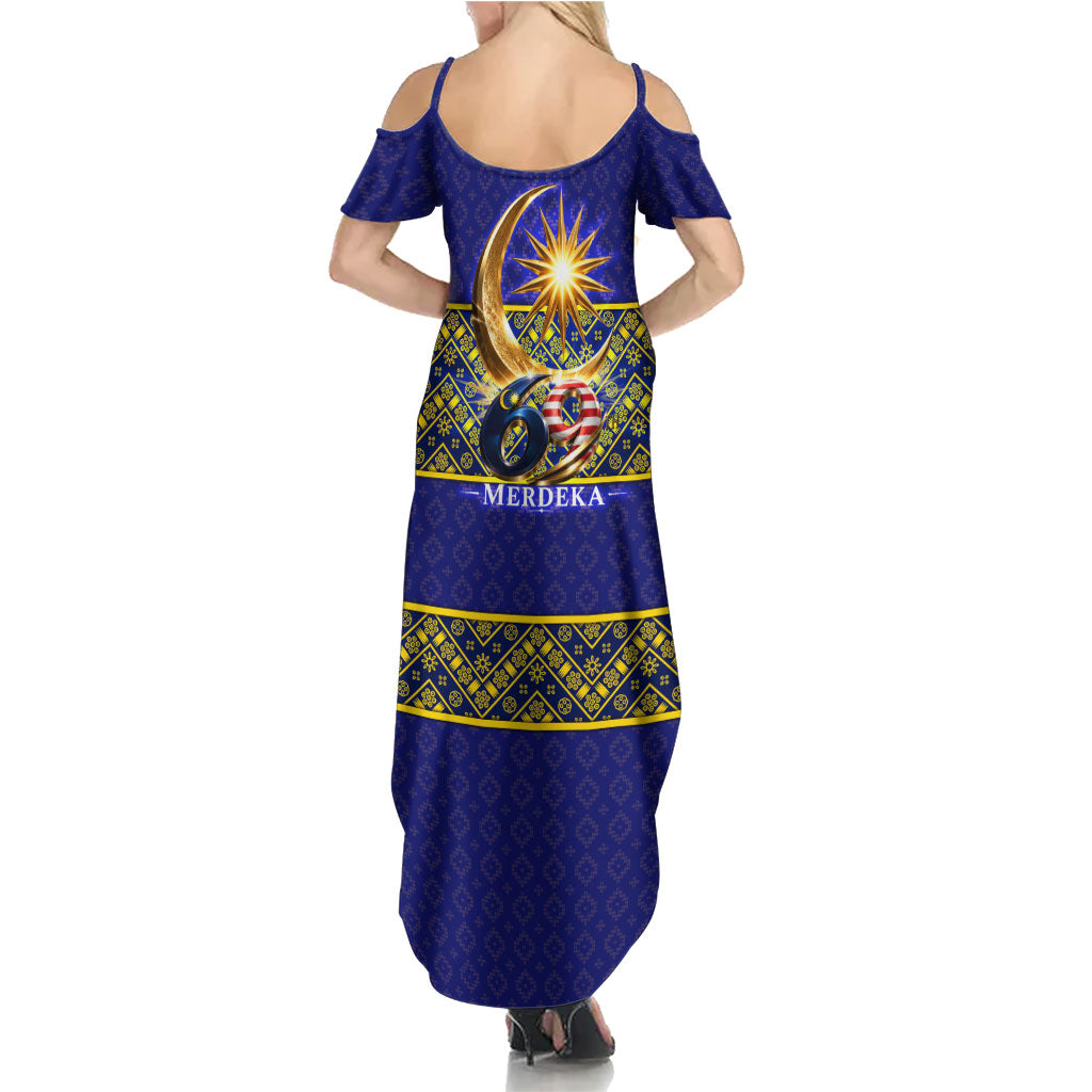 Malaysia Merdeka Independence Day Summer Maxi Dress Patriotic Flag Crescent Moon Star Cultural