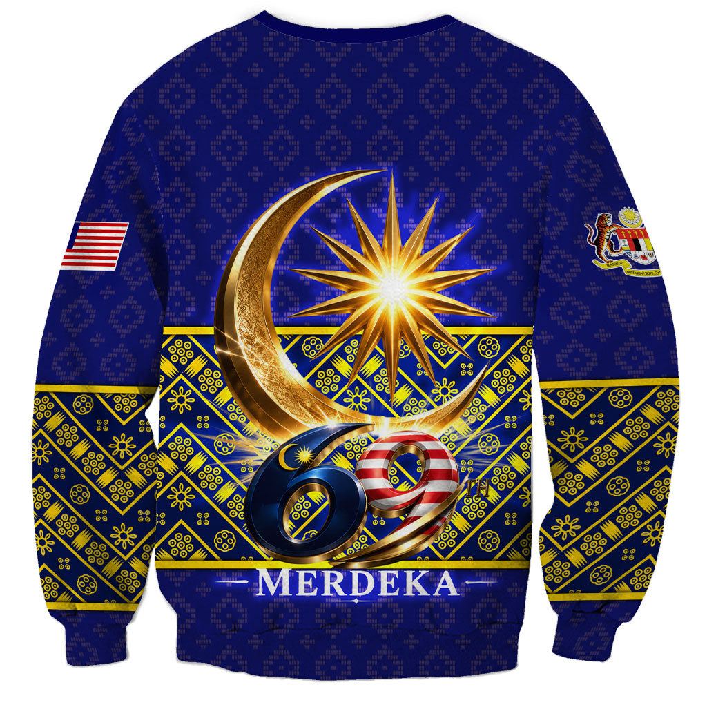 Malaysia Merdeka Independence Day Sweatshirt Patriotic Flag Crescent Moon Star Cultural