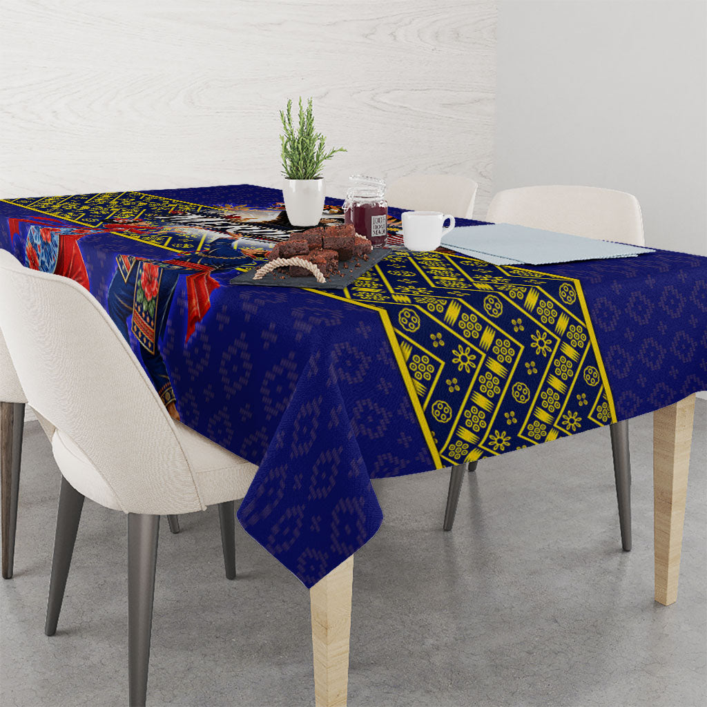 Malaysia Merdeka Independence Day Tablecloth Patriotic Flag Crescent Moon Star Cultural