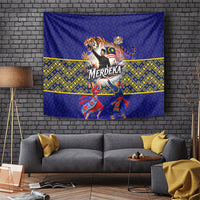 Malaysia Merdeka Independence Day Tapestry Patriotic Flag Crescent Moon Star Cultural