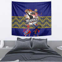 Malaysia Merdeka Independence Day Tapestry Patriotic Flag Crescent Moon Star Cultural