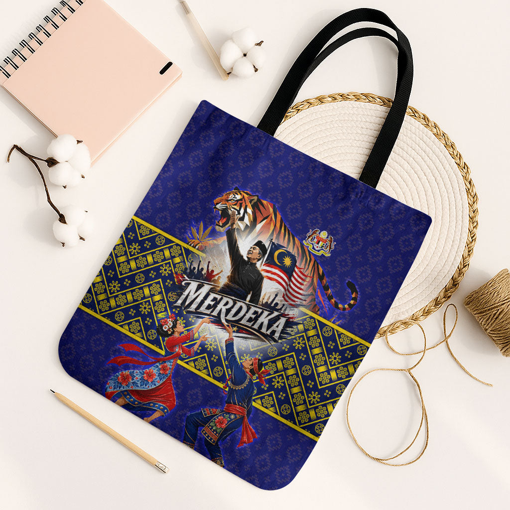 Malaysia Merdeka Independence Day Tote Bag Patriotic Flag Crescent Moon Star Cultural