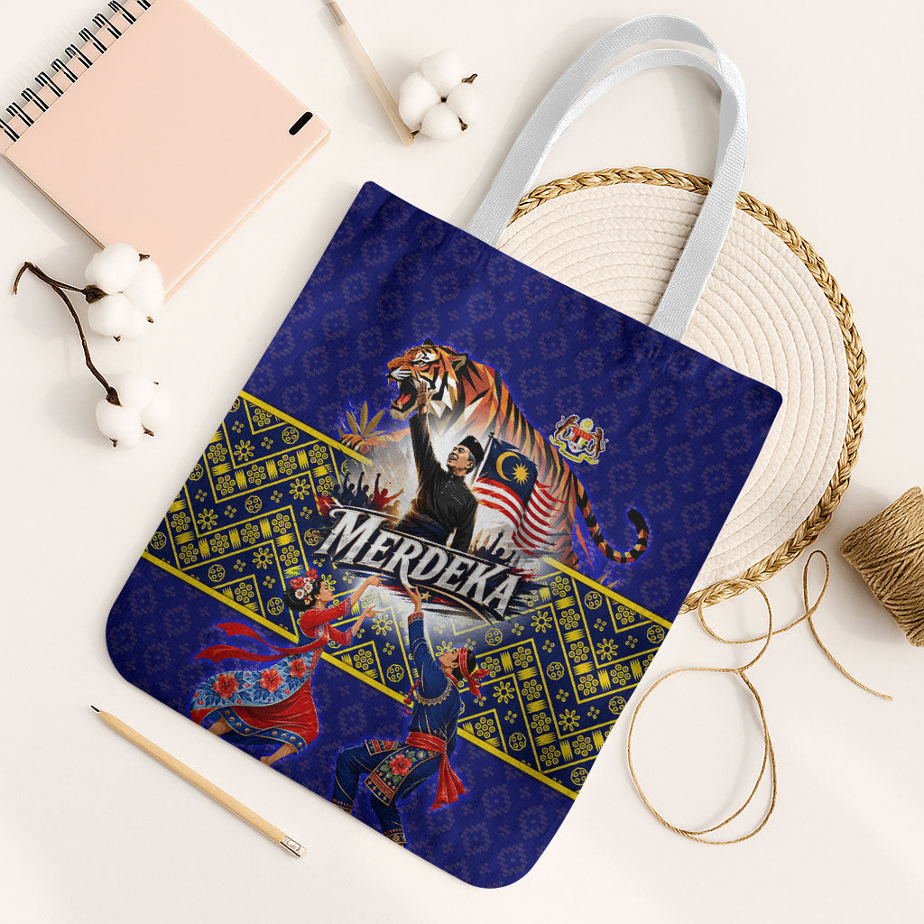 Malaysia Merdeka Independence Day Tote Bag Patriotic Flag Crescent Moon Star Cultural