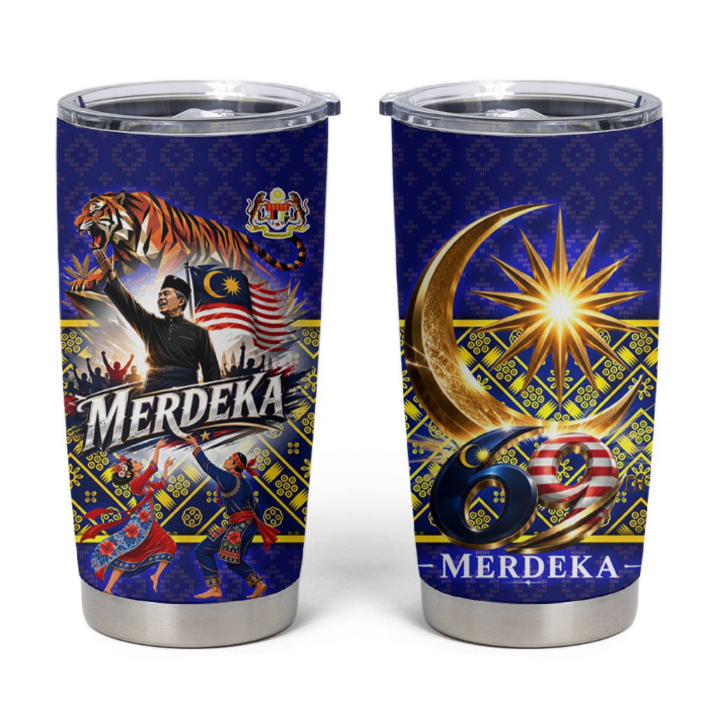 Malaysia Merdeka Independence Day Tumbler Cup Patriotic Flag Crescent Moon Star Cultural