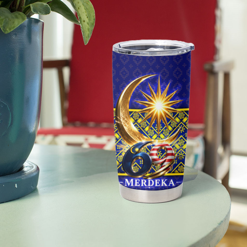 Malaysia Merdeka Independence Day Tumbler Cup Patriotic Flag Crescent Moon Star Cultural