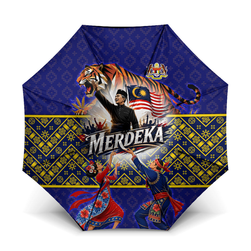 Malaysia Merdeka Independence Day Umbrella Patriotic Flag Crescent Moon Star Cultural