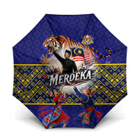 Malaysia Merdeka Independence Day Umbrella Patriotic Flag Crescent Moon Star Cultural