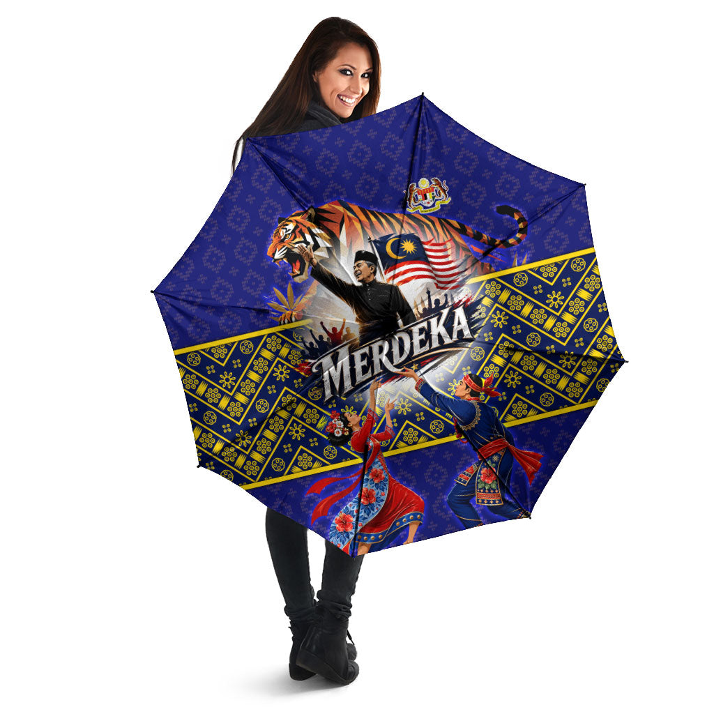 Malaysia Merdeka Independence Day Umbrella Patriotic Flag Crescent Moon Star Cultural