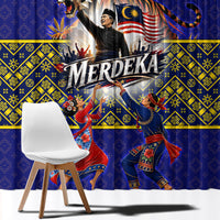 Malaysia Merdeka Independence Day Window Curtain Patriotic Flag Crescent Moon Star Cultural