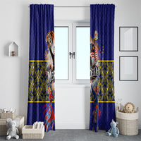 Malaysia Merdeka Independence Day Window Curtain Patriotic Flag Crescent Moon Star Cultural
