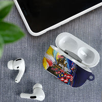 Malaysia Merdeka Independence Day AirPods Case Patriotic Twin Towers Soldier National Flower Graphic