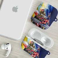Malaysia Merdeka Independence Day AirPods Case Patriotic Twin Towers Soldier National Flower Graphic
