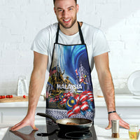 Malaysia Merdeka Independence Day Apron Patriotic Twin Towers Soldier National Flower Graphic