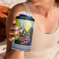 Malaysia Merdeka Independence Day 4 in 1 Can Cooler Tumbler Patriotic Twin Towers Soldier National Flower Graphic