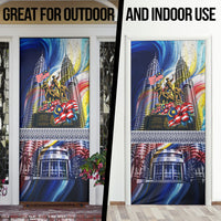 Malaysia Merdeka Independence Day Door Cover Patriotic Twin Towers Soldier National Flower Graphic