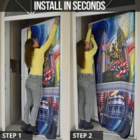 Malaysia Merdeka Independence Day Door Cover Patriotic Twin Towers Soldier National Flower Graphic