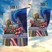 Malaysia Merdeka Independence Day Garden Flag Patriotic Twin Towers Soldier National Flower Graphic