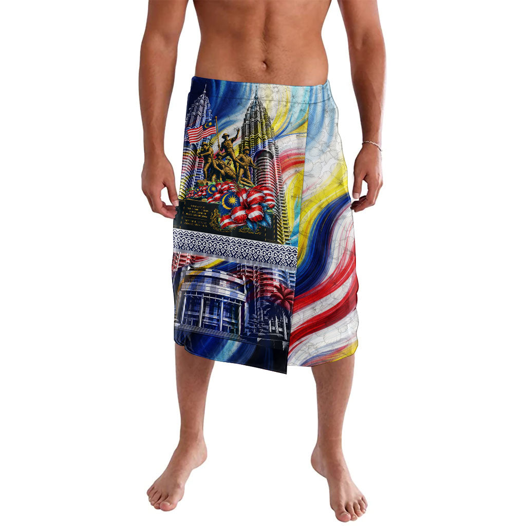 Malaysia Merdeka Independence Day Lavalava Patriotic Twin Towers Soldier National Flower Graphic