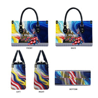 Malaysia Merdeka Independence Day Leather Bag Patriotic Twin Towers Soldier National Flower Graphic
