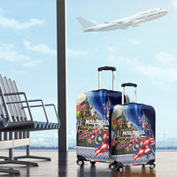 Malaysia Merdeka Independence Day Luggage Cover Patriotic Twin Towers Soldier National Flower Graphic