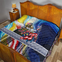 Malaysia Merdeka Independence Day Quilt Patriotic Twin Towers Soldier National Flower Graphic
