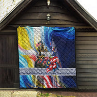 Malaysia Merdeka Independence Day Quilt Patriotic Twin Towers Soldier National Flower Graphic