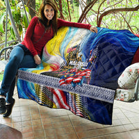 Malaysia Merdeka Independence Day Quilt Patriotic Twin Towers Soldier National Flower Graphic