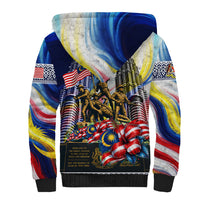 Malaysia Merdeka Independence Day Sherpa Hoodie Patriotic Twin Towers Soldier National Flower Graphic