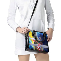 Malaysia Merdeka Independence Day Shoulder Handbag Patriotic Twin Towers Soldier National Flower Graphic