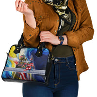 Malaysia Merdeka Independence Day Shoulder Handbag Patriotic Twin Towers Soldier National Flower Graphic