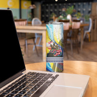 Malaysia Merdeka Independence Day Skinny Tumbler Patriotic Twin Towers Soldier National Flower Graphic