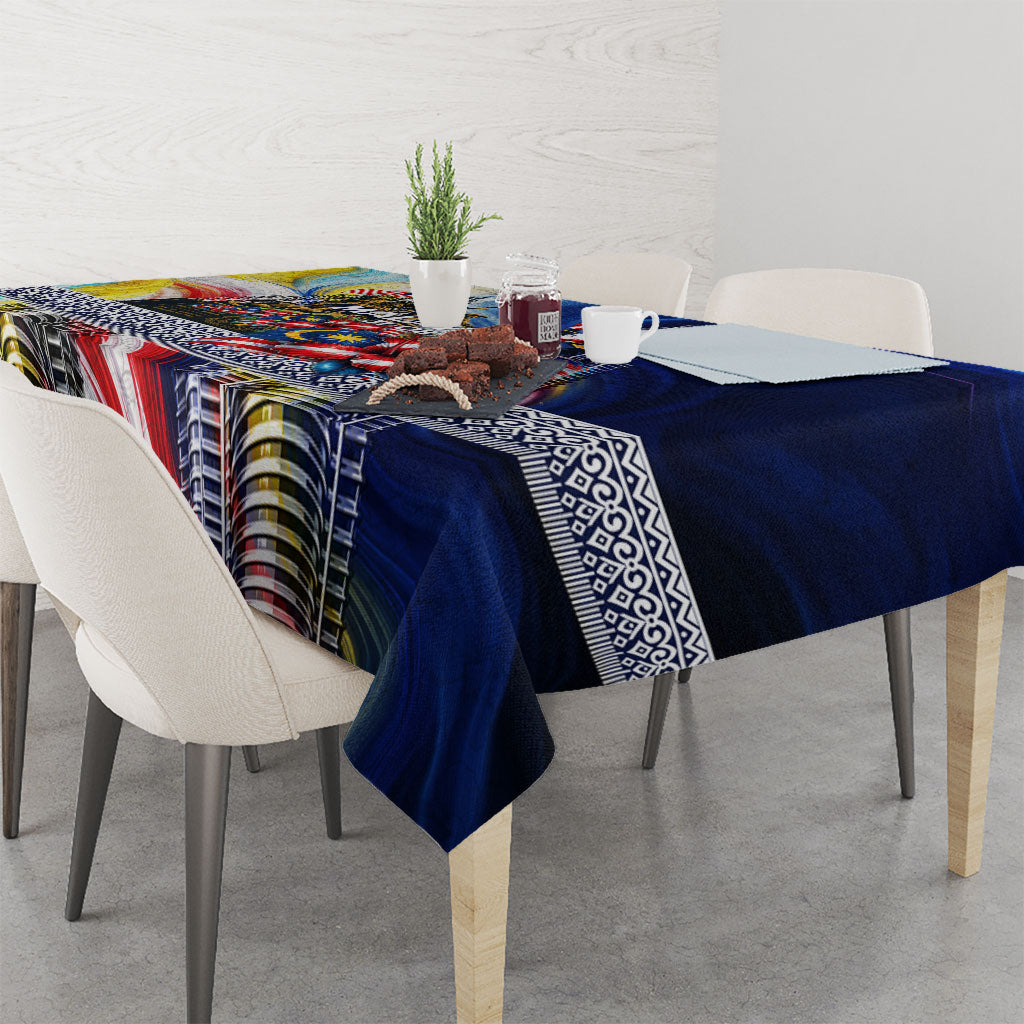 Malaysia Merdeka Independence Day Tablecloth Patriotic Twin Towers Soldier National Flower Graphic