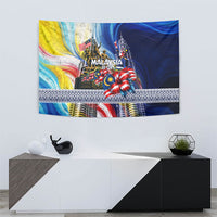 Malaysia Merdeka Independence Day Tapestry Patriotic Twin Towers Soldier National Flower Graphic