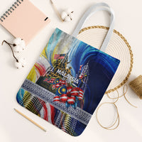 Malaysia Merdeka Independence Day Tote Bag Patriotic Twin Towers Soldier National Flower Graphic