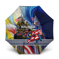 Malaysia Merdeka Independence Day Umbrella Patriotic Twin Towers Soldier National Flower Graphic