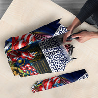 Malaysia Merdeka Independence Day Umbrella Patriotic Twin Towers Soldier National Flower Graphic