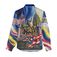 Malaysia Merdeka Independence Day Women Casual Shirt Patriotic Twin Towers Soldier National Flower Graphic